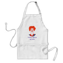 Happy Clown Face, Smiling improves my mood Aprons