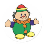 Happy Clown Stickers