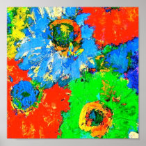 Happy Colours Canvas or Poster