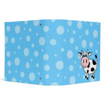 Happy Cow Cartoon Bubble Scrapbook / School Binder