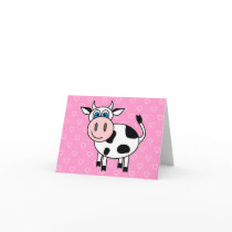 Happy Cow - Customizable! Greeting Cards