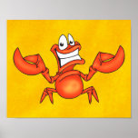Happy Crab Posters