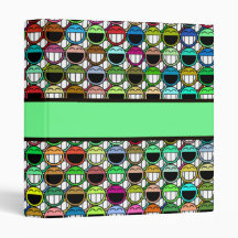 HAPPY CROWD 1" Ring Binder
