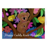 Happy Cuddly Koala Holiday Card