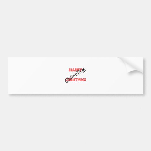 Happy Cunting Christmas! Bumper Stickers