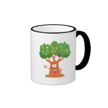 happy cute cartoon abc alphabet tree mugs