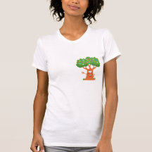 happy cute cartoon abc alphabet tree t-shirts
