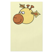 Happy Cute Giraffe. Cartoon Animal. Full Color Flyer