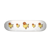 Happy Cute Giraffe. Cartoon Animal. Skateboard Deck