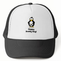 Happy Daddy Day Penguin Trucker Hats
