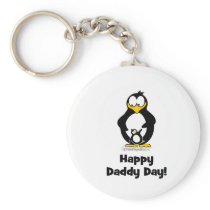 Happy Daddy Day Penguin Key Chain