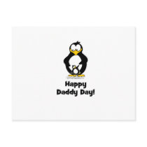 Happy Daddy Day Penguin Postcards
