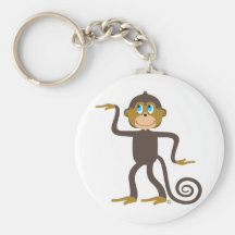 Happy dancing monkey keychain