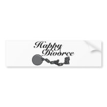 Happy Divorce! Bumper Sticker