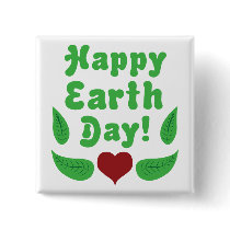 Happy Earth Day! Button