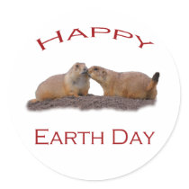Happy Earth Day Round Sticker