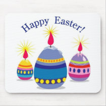 Happy Easter 3 Eggs Mouse Pads