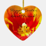 Happy Easter Best Friend! ornaments gifts Tulips