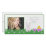 Happy Easter Bunny and Baby Duck Photo Card