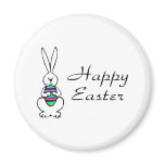 Happy Easter Bunny Egg Fridge Magnets