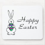 Happy Easter Bunny Egg Mousepads