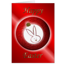 Happy Easter bunny rabbit easter eggs hare hoppy Cards