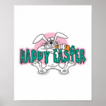 happy easter bunny rabbit print
