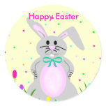 Happy Easter Bunny template stickers