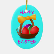 HAPPY EASTER CHRISTMAS TREE ORNAMENT