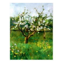 Happy Easter. Customizable Fine Art  Postcards