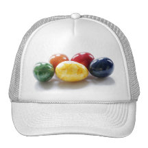 Happy Easter Decorated Eggs Designs Trucker Hats