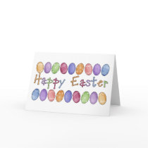 Happy Easter - Easter Egg Border Tees and Gifts