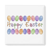 Happy Easter - Easter Egg Border Tees and Gifts
