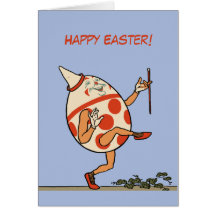 Happy Easter Egg Humpty Dumpty custom Card