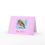 Happy Easter European Robin Card