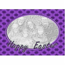 Happy Easter floral photo frame Acrylic Cut Out