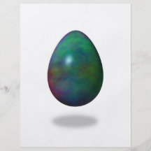 Happy Easter! - Green Egg Flyer Design
