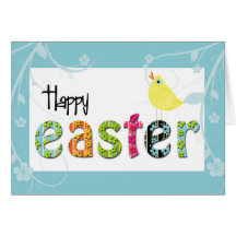 happy easter greeting card