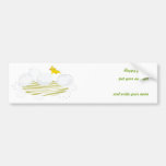 happy easter grey & green bumper sticker