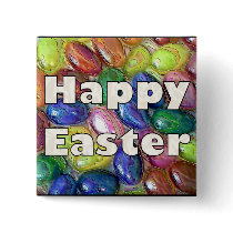 Happy Easter Jelly Beans Pinback Buttons