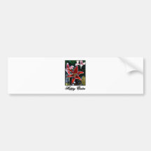 Happy Easter o Black Tiger Lily The MUSEUM Zazzle Bumper Stickers