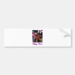 Happy Easter o Magenta Tiger Lily The MUSEUM Zazzl Bumper Sticker