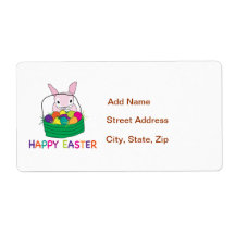 Happy Easter Personalized Shipping Label
