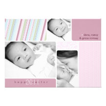 Happy Easter Photo Collage Card Personalized Announcements