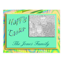 Happy Easter photo frame Postcard