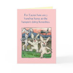 Happy Easter Puns with Buns Funny Cards