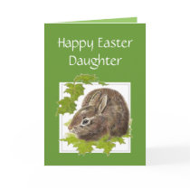 Happy Easter Some Cute Bunny Special Daughter Card