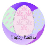 Happy Easter Round Sticker
