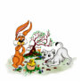Happy Easter! Welpe, Küken, Hase