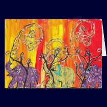 Happy Elephant Parade card cards